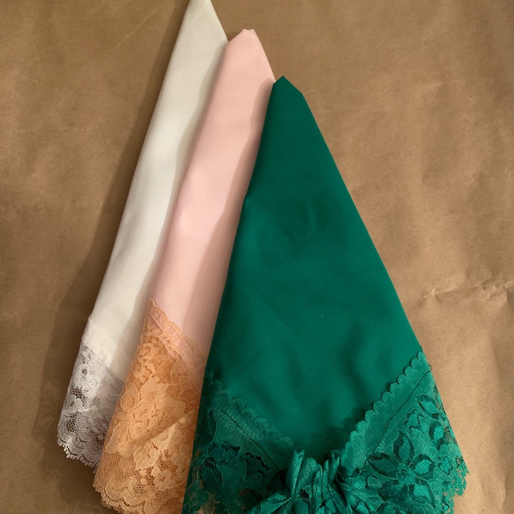 ALPHA KAPPA ALPHA Sorority Color Inspired Handkerchief Set
